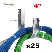 25 Wavenet JHWM04-C 4" Wall Mount J Hooks for Hanging Cat5 Cat6 Fiber Bracket