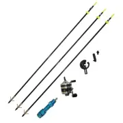 Safari Choice Bowfishing Combo - Reel, Arrow Rest, Blue Reel Seat, Arrows