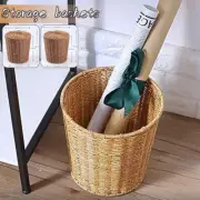 Faux Rattan Storage Basket Woven Laundry Basket Toy Storage Boxes Waste with Lid