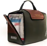 Kanga Insulated Cooler Bag - Soft Cooler Bag - 30 Can Beer and Seltzer Drink Cooler - Insulated and Durability Tested - Kanga Kase Mate Cooler - Woody