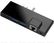SHU-Store USB C HUB Fit for Microsoft Surface Go Go2 USB 3.0 to HDMI RJ45 3.5mm Audio Adapter Dock USB-C Hub Multi USB3.0 Splitter (Color : SGO773)