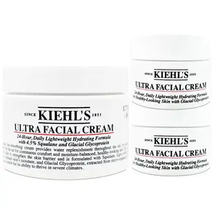 Kiehl’s 契爾氏 冰河醣蛋白保濕霜 50ml + 冰河醣蛋白保濕霜 (14ml)X2 (百貨專櫃貨)