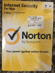 New SYMAANTEC NORTON INTERNET Security 3 Years Protection for 1 MAC Sealed