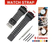 16mm Watch Band Strap Fits For G Shock GA-100 G-8900 GW-8900 Pins Tool Shock