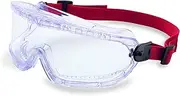 [uvex] by Honeywell 11250800 V-Maxx Safety Goggle Direct Vent, Elastic Headband, Clear Lens with Fog-Ban Anti-Fog Coating