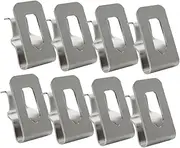 Tofficu 8pcs Power Tool Belt Buckle Drill Holder for Belt Stainless Steel Hooks