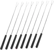 MOKKHNB 8pcs Extendable Barbecue Skewers with Comfortable Handles Marshmallow Roasting Sticks for Campfire Hot Dog Forks for Social Gatherings and Bbqs