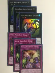 Yugioh Virtual World Super Rares Playset - LongLong and ChuChe 1st Edition
