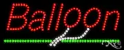 NEW “BALLOON" UNDERLINED 27x11 SOLID/ANIMATED LED SIGN W/CUSTOM OPTIONS 20016