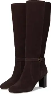 Cole Haan Women's Glendale Tall Boot 8.5, Dark Chocolate Suede