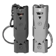 2 Pcs Louds Emergency Whistles Double Tube Whistles Outdoor Tool for Women Men