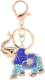[TEMPNAP] Sparkling Elephant Keychain for Women Adorable Big Eared Charm Rhinestones for Bag Purse Decorations