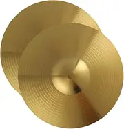 Sosoport 2pcs Set Jazz Drum Cymbals Drum Set Splash Cymbals Lightweight Portable Practice Accessory for Musicians Durable Brass Construction
