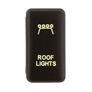 Hulk 4X4 Switch Push Button On / Off OE Replacement 12V Roof Lights Amber Illum to suit Early Toyota Hulk - HU1401A-07