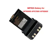 3000mAh Li-Ion IMPRES Battery NNTN7038 For APX6000 APX7000 APX8000 Radio