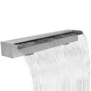 Pool Fountain Rectangular Stainless Steel Waterfall Effect Pond Water Feature 90