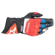 Honda GP Pro R3 Gloves Black Bright Red Blue