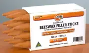 Beeswax Filler Sticks- Wax Filler Sticks- Box of 12 Red Cherry Colour