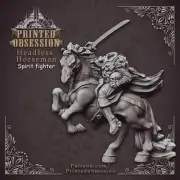 Headless Horseman | Fantasy Resin Miniature D&D Tabletop Game RPGs Role Playing