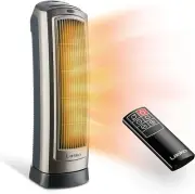 Lasko Oscillating Digital Ceramic Tower Heater Adjustable Thermostat & remote