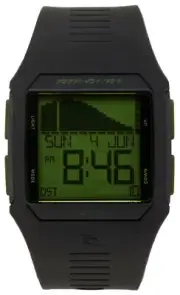 Rip Curl Rifles Tide Watch - Black / Olive - New