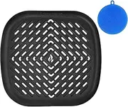 Air Fryer Grill Pan Accessories Compatible with Dash, Emeril Lagasse, Nuwave®, Philips + More, NonStick Air Fryer Pan, Cooking and Grilling Tray Accessory for Basket, Air Fryer Replacement Parts