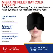 Migraine Relief Hat Cold Therapy Headache Pain Relief Cap Reuse Ice Pack AU