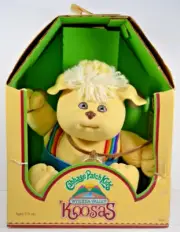 Cabbage Patch Kids Koosas 1984 Dog Collectible Plush Doll in Box HS-B1-3