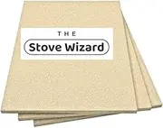 The Stove Wizard Firebrick Fire Board Heat Proof Brick Vermiculite Fireboard 250 X 303 X 30MM