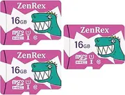 ZenRex 16GB Pack of 1, 3 Count Micro SDHC High Speed 4K UHD Full HD Video Recording C10 U1 A1 Memory Card for Camera Tablet Smartphone with Adapter