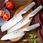 Japanese Kitchen Knife Set Chef Santoku Cleaver Shear Slicing Stainless Steel 8"