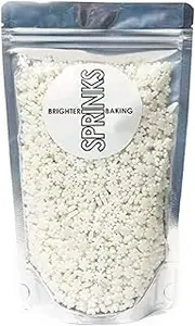 Sprinks Snowflakes 500g White Sprinkle Mix for Cake Decorating Cupcakes Desserts Perfect for Winter Treats Holidays Special Occasions