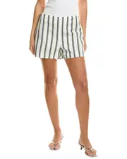 Kenneth Cole Side Zip Linen-Blend Short