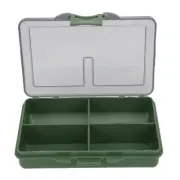 (4 Compartment)2Pcs Fishing Hook Bait Gadget Box Mini PP Storage Box Case Fo WP