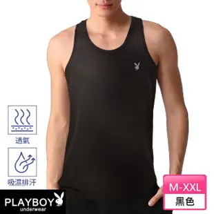 【PLAYBOY】3件組 超彈力氣網清爽速乾背心-速(高伸展性/背心/男內衣)