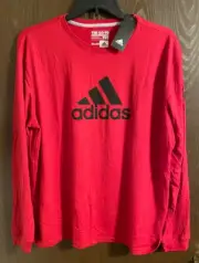 ADIDAS Woman's Red Climalite Long Sleeve Go-To Performance Tee - 2X - NWT