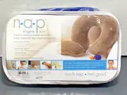 NEW N-A-P Flight travel kit~Inflatable Pillow, Eye Mask, Ear Plugs