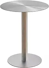 Modern Cocktail Bar Table Round Table 50CM/ 60CM Top for Pub Dining Furniture Kitchen Work Table Tall Bistro Table Conference Table Coffee Meeting Table(60x105cm/2.0x3.4ft)