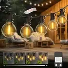 50FT Outdoor String Lights with Dimmer Timer, G40 LED Patio Light with Edison...