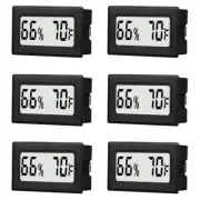 Compact Digital Hygrometer Thermometer for Indoor Climate Control Pack of 6