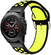 [ISOUDE] NEW 26 22mm Quick Release Watchband For Garmin Fenix 6X Pro 5X 3HR Enduro Descent Mk2 Silicone Easyfit Wrist Band Fenix 6 5 Plus