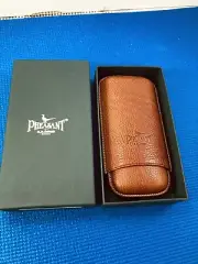 PHEASANT Tan Leather 3-Pocket Cigar Case by RD Gomez Spain