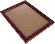 TEHAUX Certificate Frame for Documents Display Frame for Marriage Licenses Diplomas and Certificates Wall Mount Design Teak