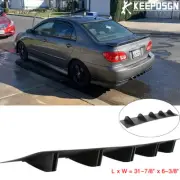 For Toyota Corolla Rear Lip Bumper Diffuser Shark Fin Spoiler Wing Lip Splitter (for: Toyota)