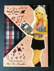 2018 Benchwarmer CRYSTAL HEFNER Hot For Teacher #63 Pink Foil Insert/10 PLAYBOY
