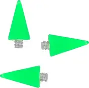 Minkissy Nail Art Tool Set 3pcs Acrylic Dotting Pen Tip Professional Nail Drill Tip Rhinestones Picker Head