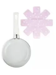 Brooklyn Steel Co. 2 Pc Mini Fry Pan With Felt Protector - Pink Snowflakes