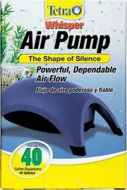 Tetra Whisper Air Pump 40-Gallon Aquarium Fish Tank Water Quiet Powerful Non-UL