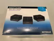 Netgear Nighthawk AX1800 Mesh WiFi 6 System Black (3 Pack) MK63-100AUS - Sealed!