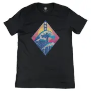 Great Wave Off Kanagawa Vaporware Retro Graphic Art Tee Novelty T-Shirt